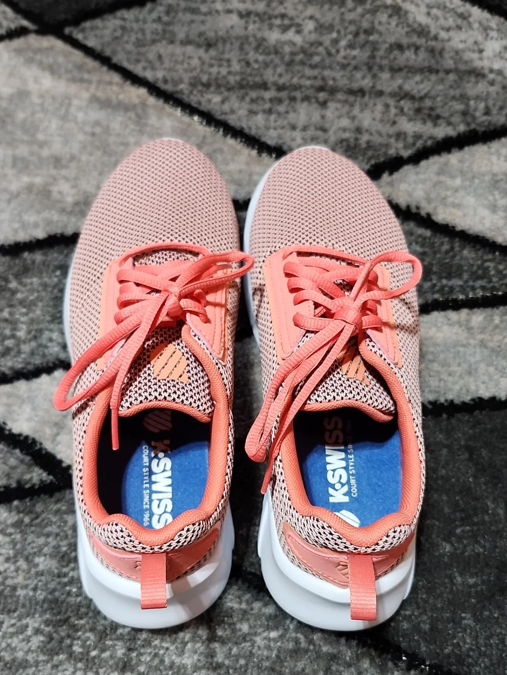 K-SWISS AERONAUT GEORGIA PEACH/PEACH AMBER MESH SNEAKERS ATHLETIC SHOES